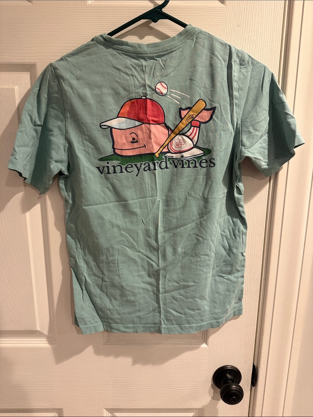 Vineyard Vines Seafoam Baseball Graphic Short Sleeve Tee